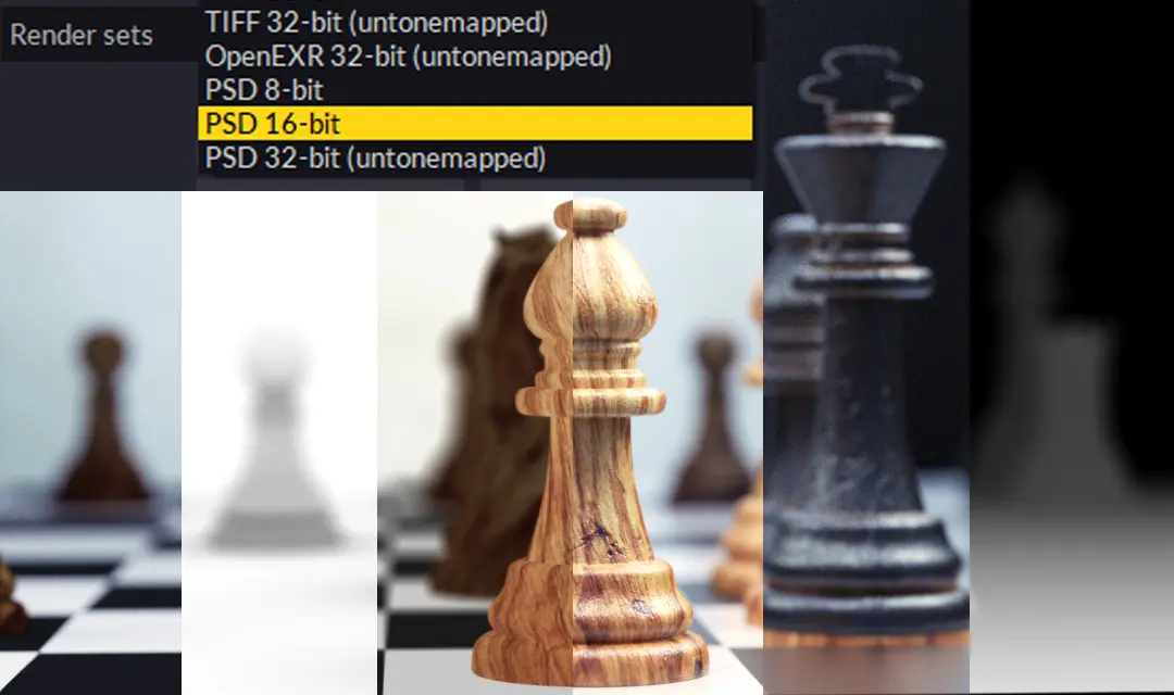 Render Sets and .PSD support