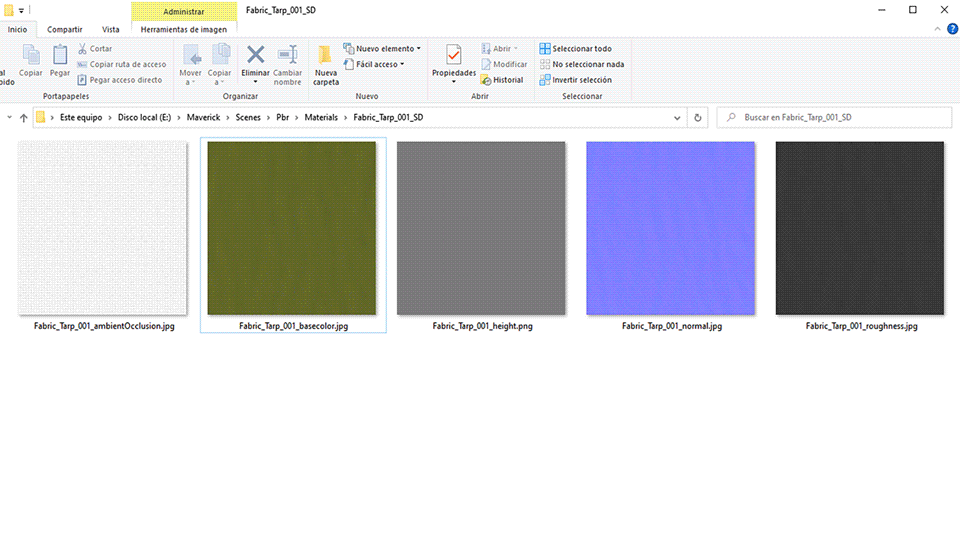 One-click PBR textures import